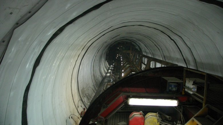 Tunnel liner after installation